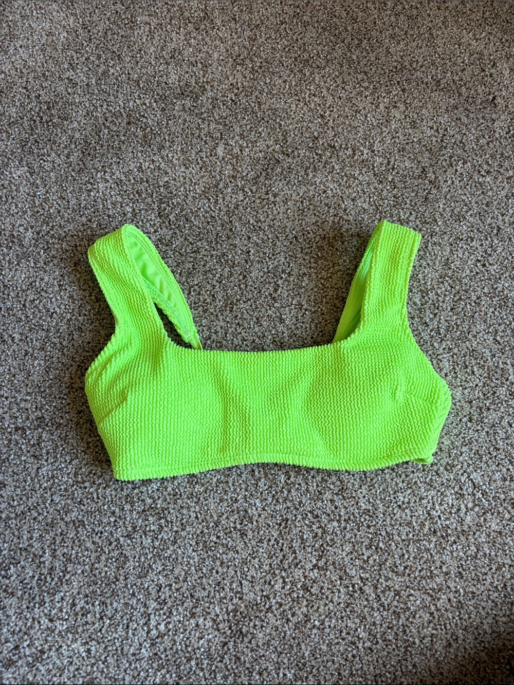 Wild Fable Neon Lime Green Bikini Top